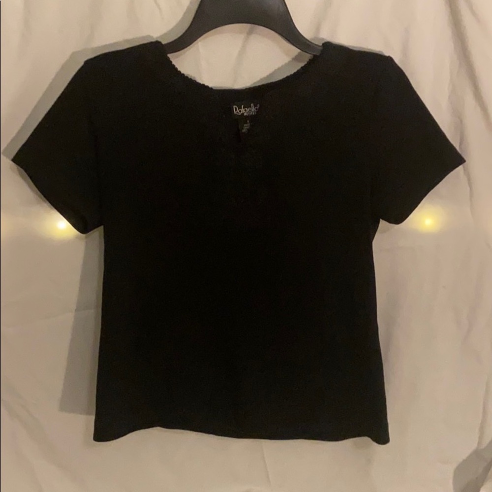 Rafaella petites small cotton black top